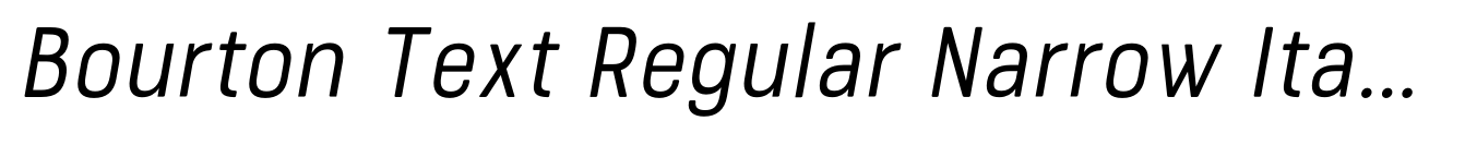 Bourton Text Regular Narrow Italic image